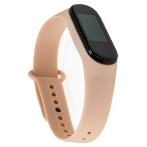 Ремінець силіконовий для фітнес-браслета Xiaomi Mi Band 3/4 Пудровий