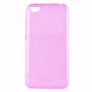 Чохол Remax Glitter Silicone для Xiaomi Redmi GO Рожевий