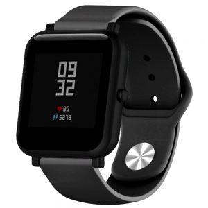 Ремінець силіконовий Sport Design для Xiaomi/Amazfit/Samsung 20 mm (Чорний / Black)