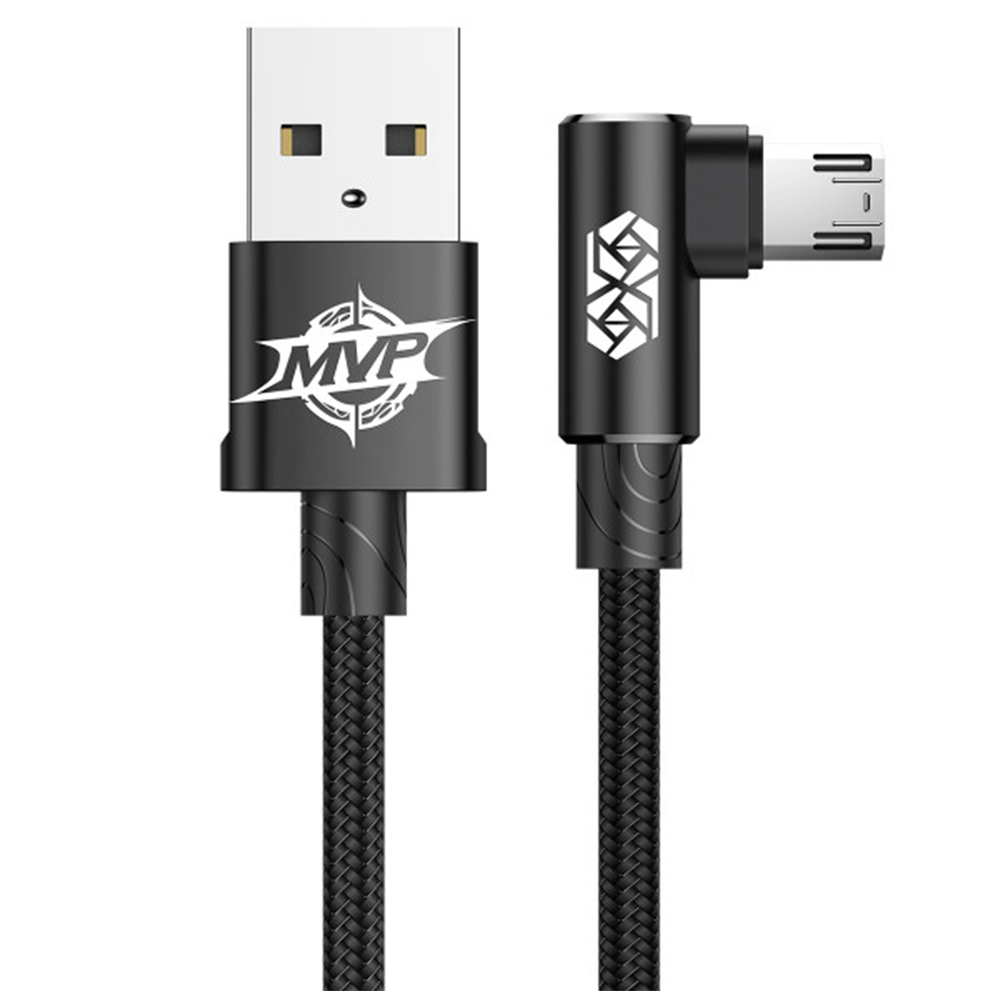 Кабель Baseus MVP Elbow Type USB для Micro 2A 1 м Чорний