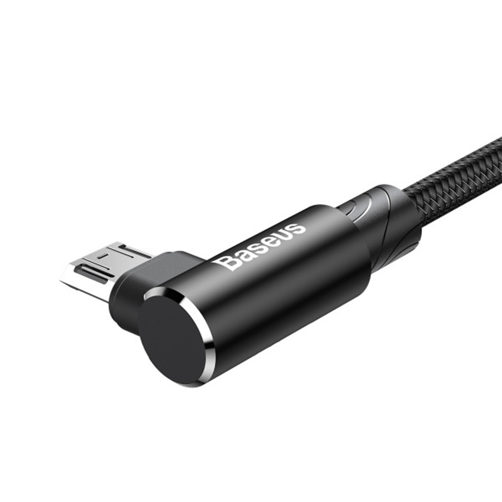 Кабель Baseus MVP Elbow Type USB для Micro 2A 1 м Чорний - Зображення 4