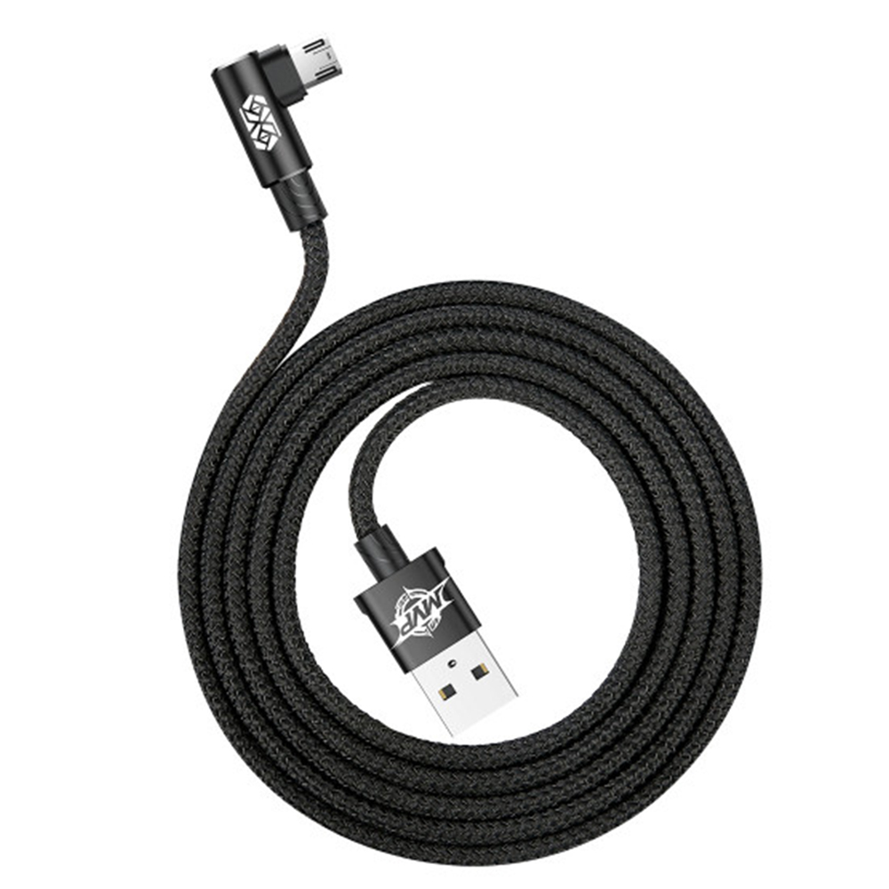 Кабель Baseus MVP Elbow Type USB для Micro 2A 1 м Чорний - Зображення 5