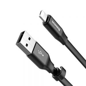 Кабель Baseus Portable 2в1 (iPhone 8+MicroUSB) (CALMBJ-01)  23cm Чорний