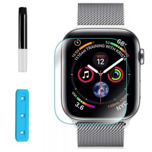Захисне скло UV в комплекті з UV клеєм і лампою для APPLE Watch 38mm (0.25 мм, 3D, прозорий)
