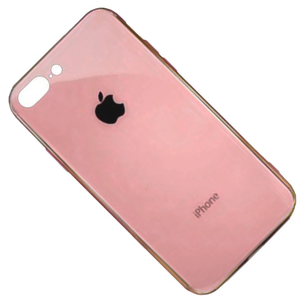 Чохол скляний для Apple iPhone 7 Plus/8 Plus Рожеве Золото - Зображення 3