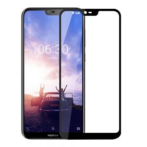 Захисне скло для NOKIA 5.1 Plus X5 Full Glue (0.3 мм, 2.5D, чорний)