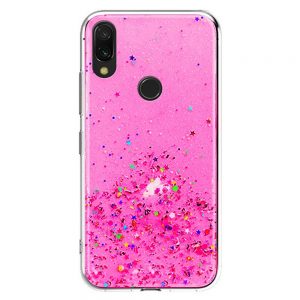 Чохол Star Glitter для Xiaomi Redmi Note 7 / Note 7 Pro / Note 7s Прозорий / Рожевий