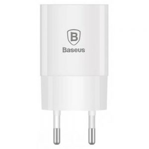 Мережевий зарядний пристрій Baseus Home Charger QC3.0 (12V/2A=24W) 1USB Білий