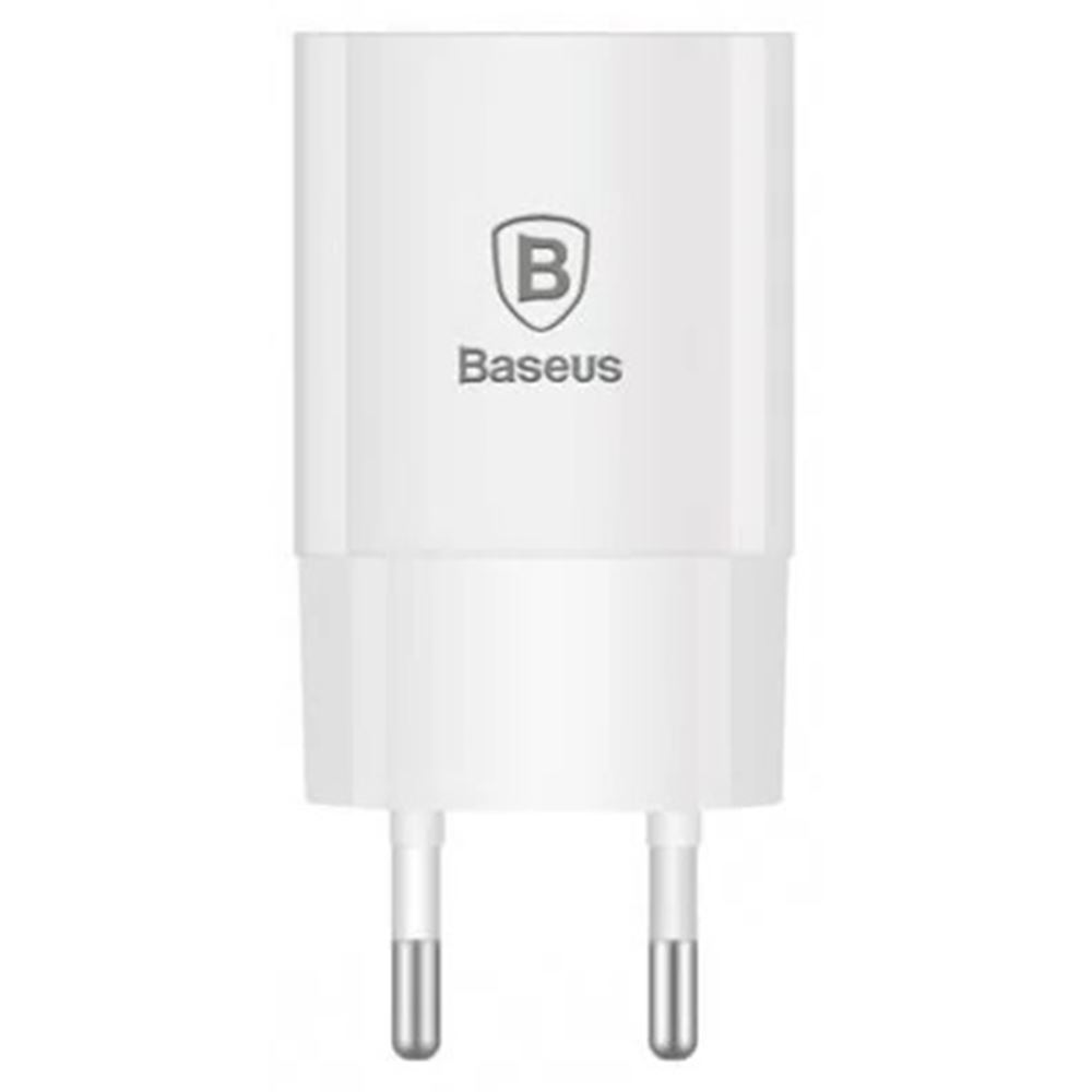 Мережевий зарядний пристрій Baseus Home Charger QC3.0 (12V/2A=24W) 1USB Білий