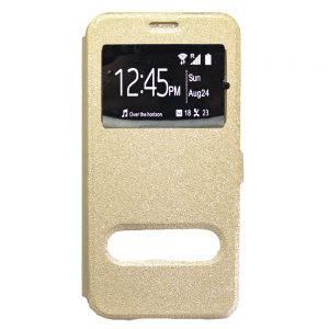 Чохол книжка для Huawei Y3 (2017) with Window Золотий