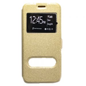Чохол книжка для Samsung J600 (J6-2018) with Window Золотий