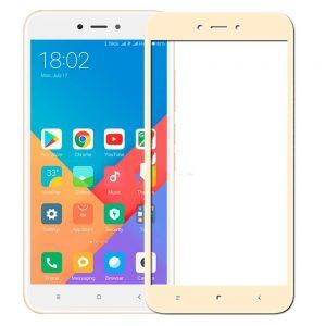 Захисне скло для XIAOMI Redmi Note 5A (0.3 мм, 2.5D, Full Screen, золотистий)
