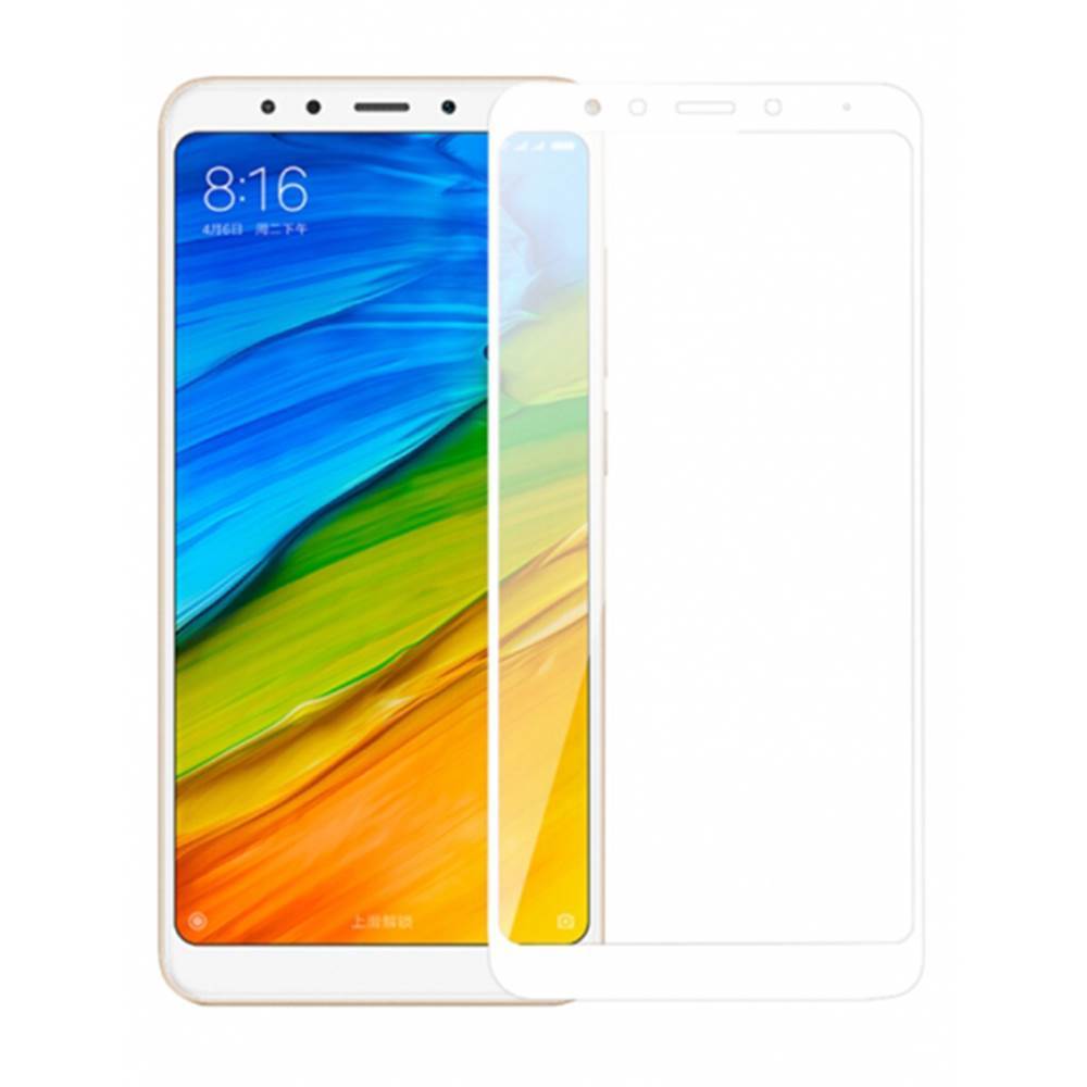 Захисне скло для XIAOMI Redmi 5 (0.3 мм, 2.5D, Full Screen, білий)