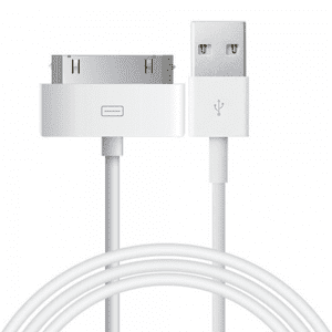 Кабель USB для iPhone 4/Ipad (30pin) Білий 1m