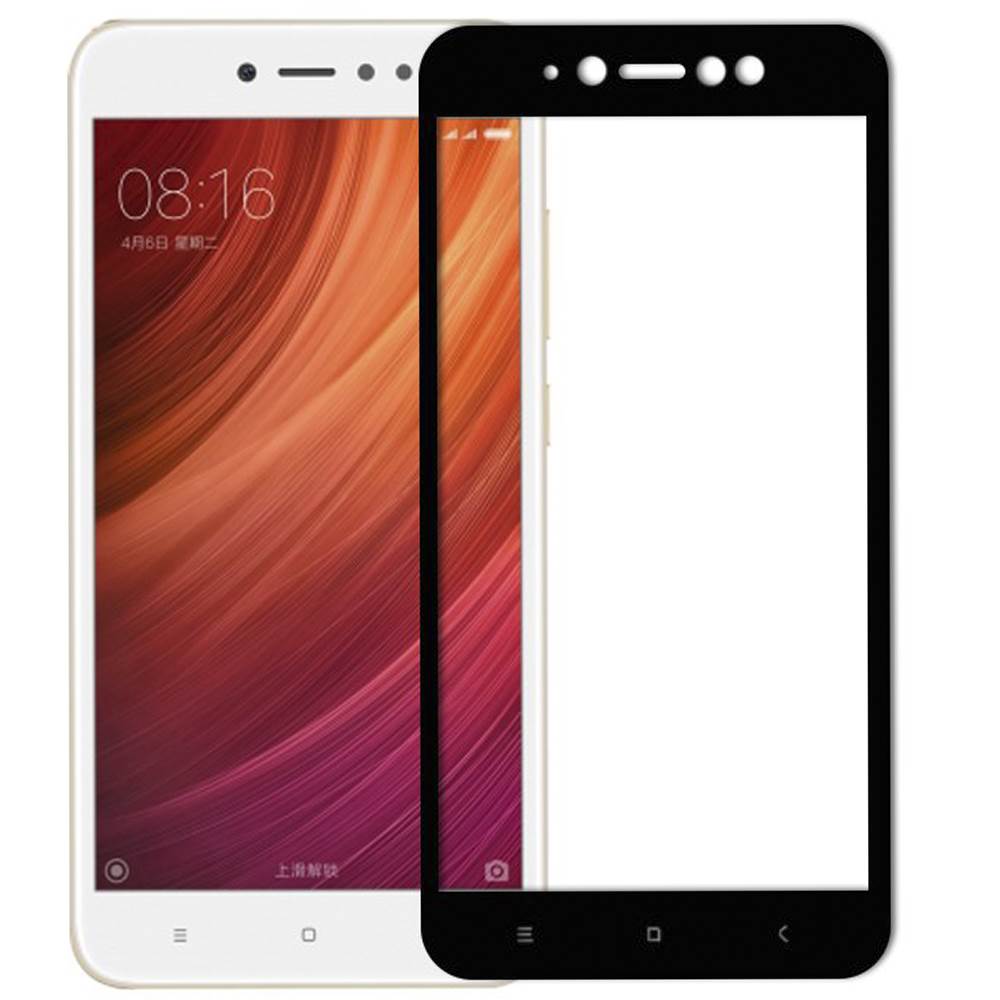 Захисне скло для XIAOMI Redmi Note 5A Prime/Redmi Y1 Full Glue (0.3 мм, 2.5D, чорний) - Зображення 3