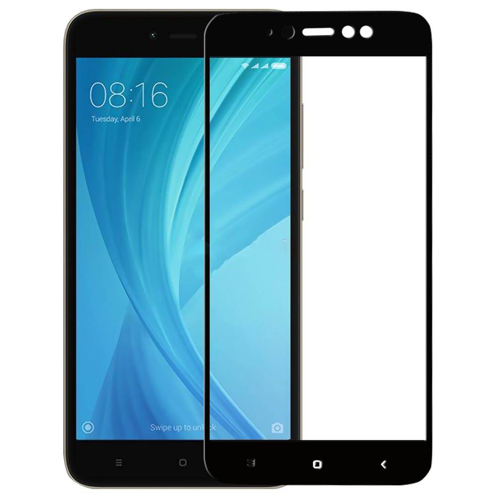Захисне скло для XIAOMI Redmi Note 5A Prime/Redmi Y1 Full Glue (0.3 мм, 2.5D, чорний) - Зображення 4