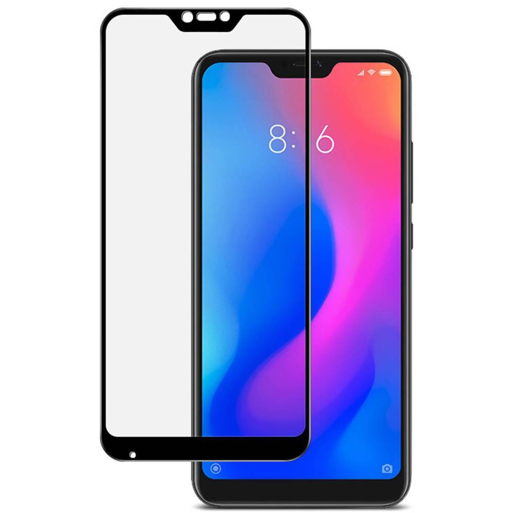Захисне скло для XIAOMI Redmi 6 Pro/Mi A2 Lite (0.3 мм, 2.5D, Full Screen, чорний) - Зображення 3