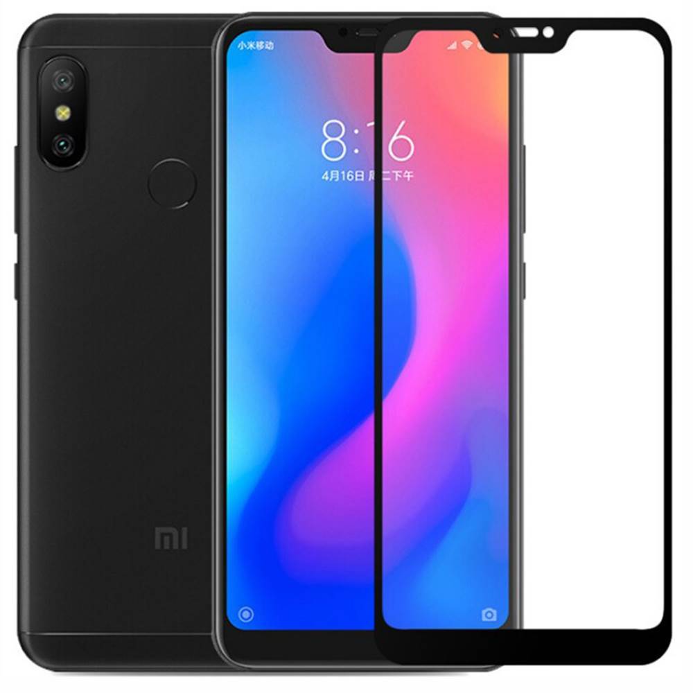 Захисне скло для XIAOMI Redmi 6 Pro/Mi A2 Lite (0.3 мм, 2.5D, Full Screen, чорний) - Зображення 4