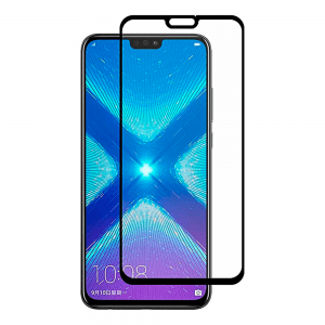 Захисне скло для HUAWEI Honor 8X (2018) Full Glue (0.3 мм, 2.5D, чорний)