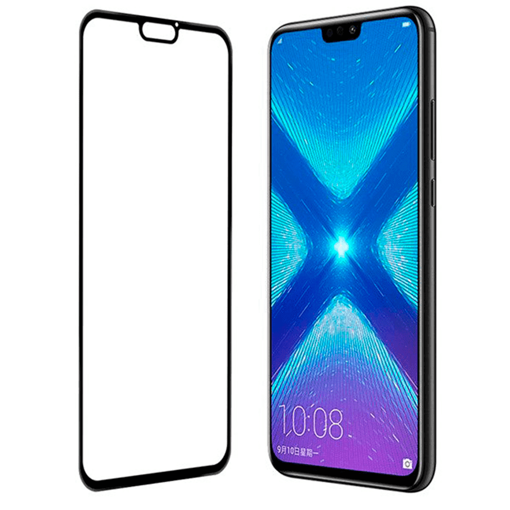 Захисне скло для HUAWEI Honor 8X (2018) Full Glue (0.3 мм, 2.5D, чорний) - Зображення 2