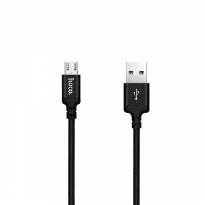 Кабель USB Hoco X14 MicroUSB Чорний 1m