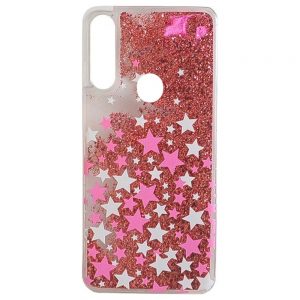 Чохол Lively Glitters для Samsung A10s A107 Рожева Зірка