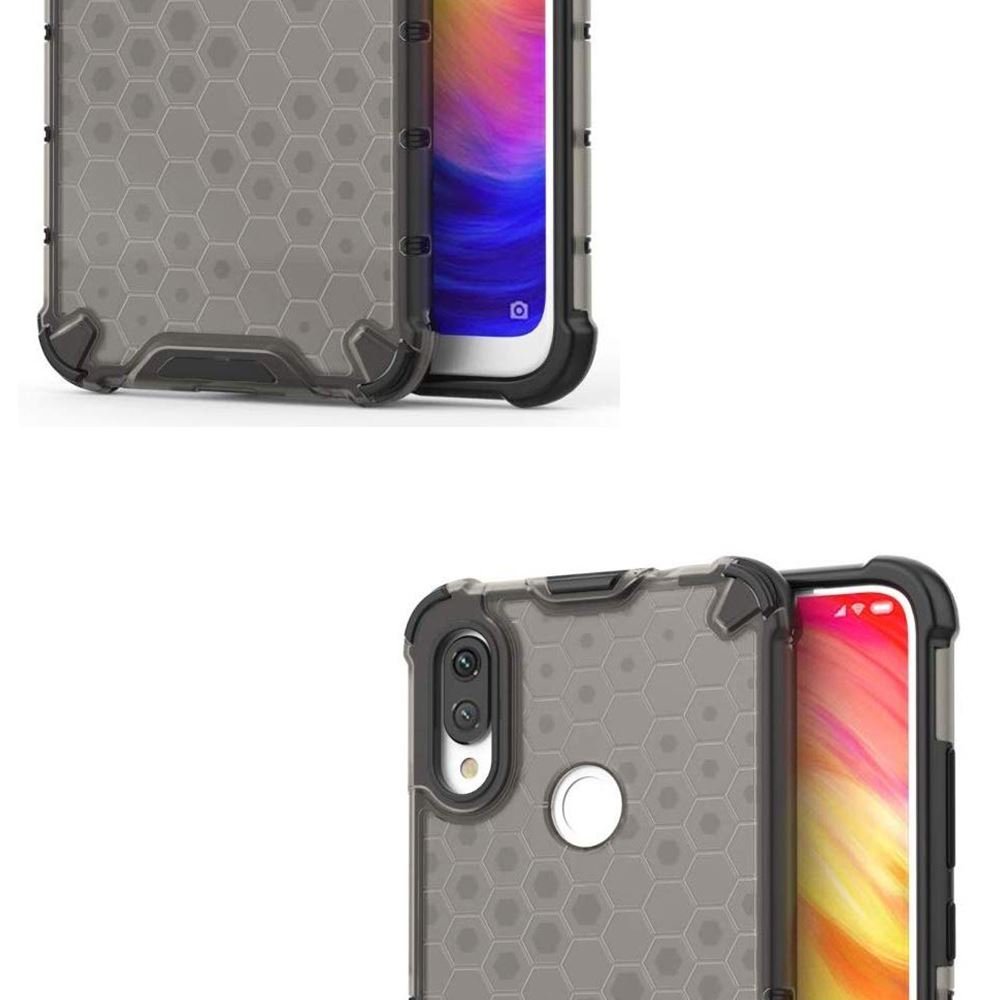 Чохол ударостійкий Crashproof Honeycomb для Xiaomi Redmi 7 (Чорний) - Зображення 4
