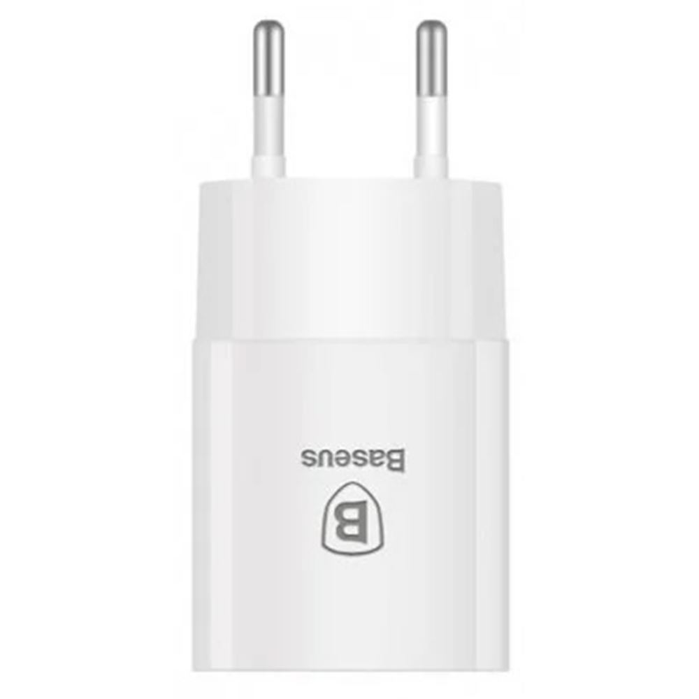 Мережевий зарядний пристрій Baseus Home Charger QC3.0 (12V/2A=24W) 1USB Білий - Зображення 3