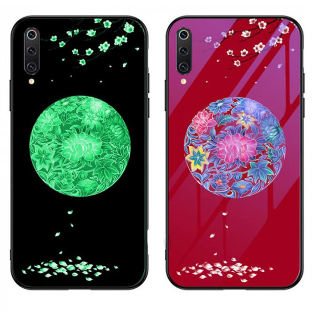 Чохол TPU+Glass світиться в темряві для Xiaomi Mi A3 (CC9e) (Кольорове плетіння)