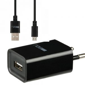 Мережевий зарядний пристрій USB Original Quality Meizu + кабель MicroUSB 2A Чорний