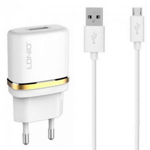 Мережевий зарядний пристрій LDNIO (1A) USB (DL-AC50) Білий