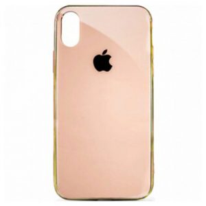 Чохол скляний для Apple iPhone Xs Max Золотий