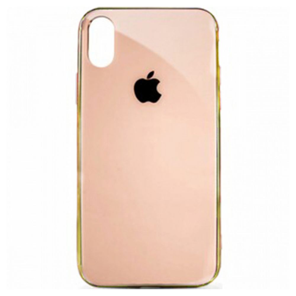 Чохол скляний для Apple iPhone Xr Золотий