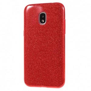 Чохол Remax Glitter Silicone для Samsung J330 (J3-2017) Червоний