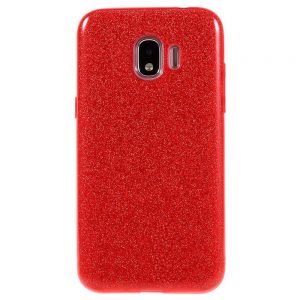 Чохол Remax Glitter Silicone для Samsung J250 (J2 2018) Червоний