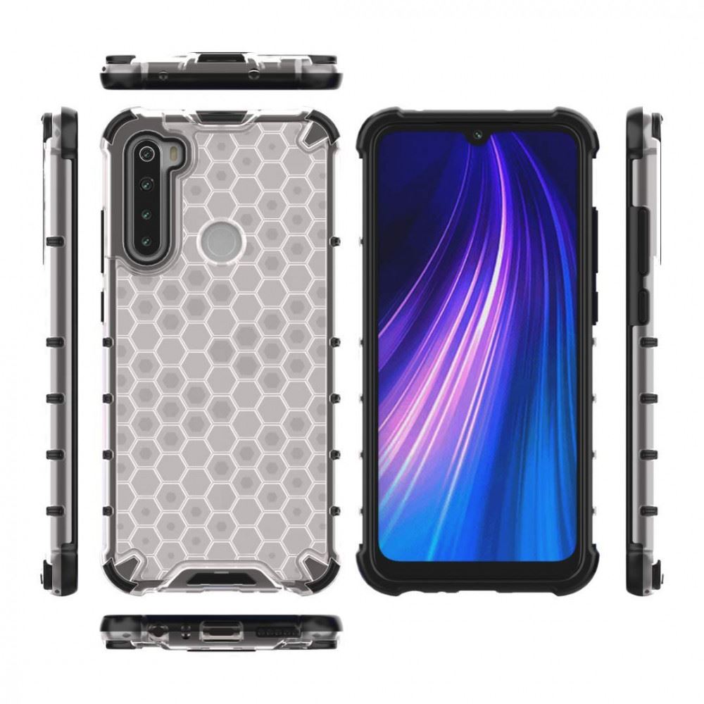 Чохол ударостійкий Crashproof Honeycomb для Xiaomi Redmi Note 8 (Прозорий) - Зображення 2