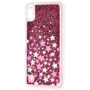 Чохол Lively Glitters для Samsung A10 A105 Розовая Звезда