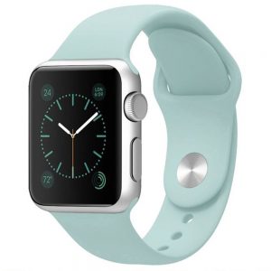 Ремінець силіконовий для Apple watch 38mm / 40mm (Синій / Sea wave)
