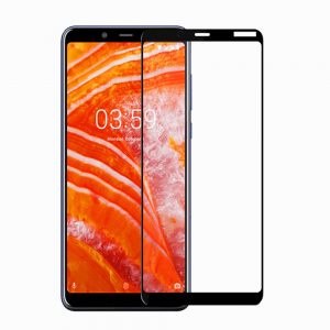 Захисне скло для NOKIA 3.1 Plus Full Glue (0.3 мм, 2.5D, чорний)