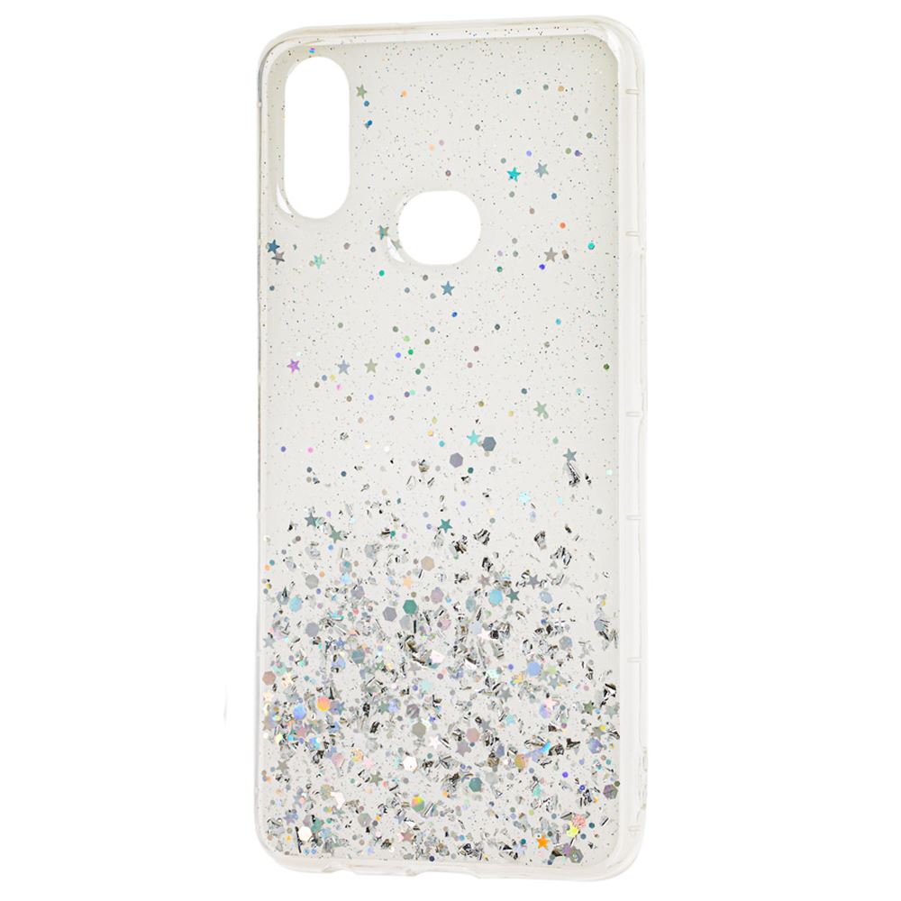 Чохол Lively Glitters для Samsung A10s A107 Срібна Зірка