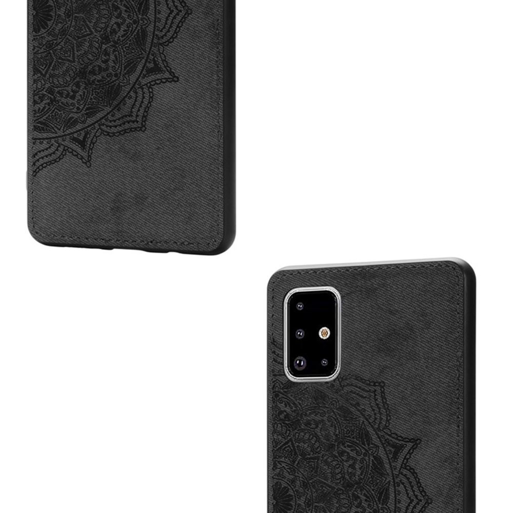 Чохол TPU+Textile Mandala з 3D тисненням для Samsung Galaxy A51 (A515) Чорний - Зображення 4