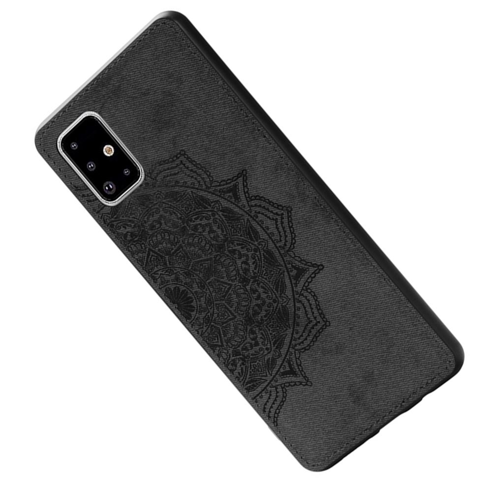Чохол TPU+Textile Mandala з 3D тисненням для Samsung Galaxy A51 (A515) Чорний - Зображення 3