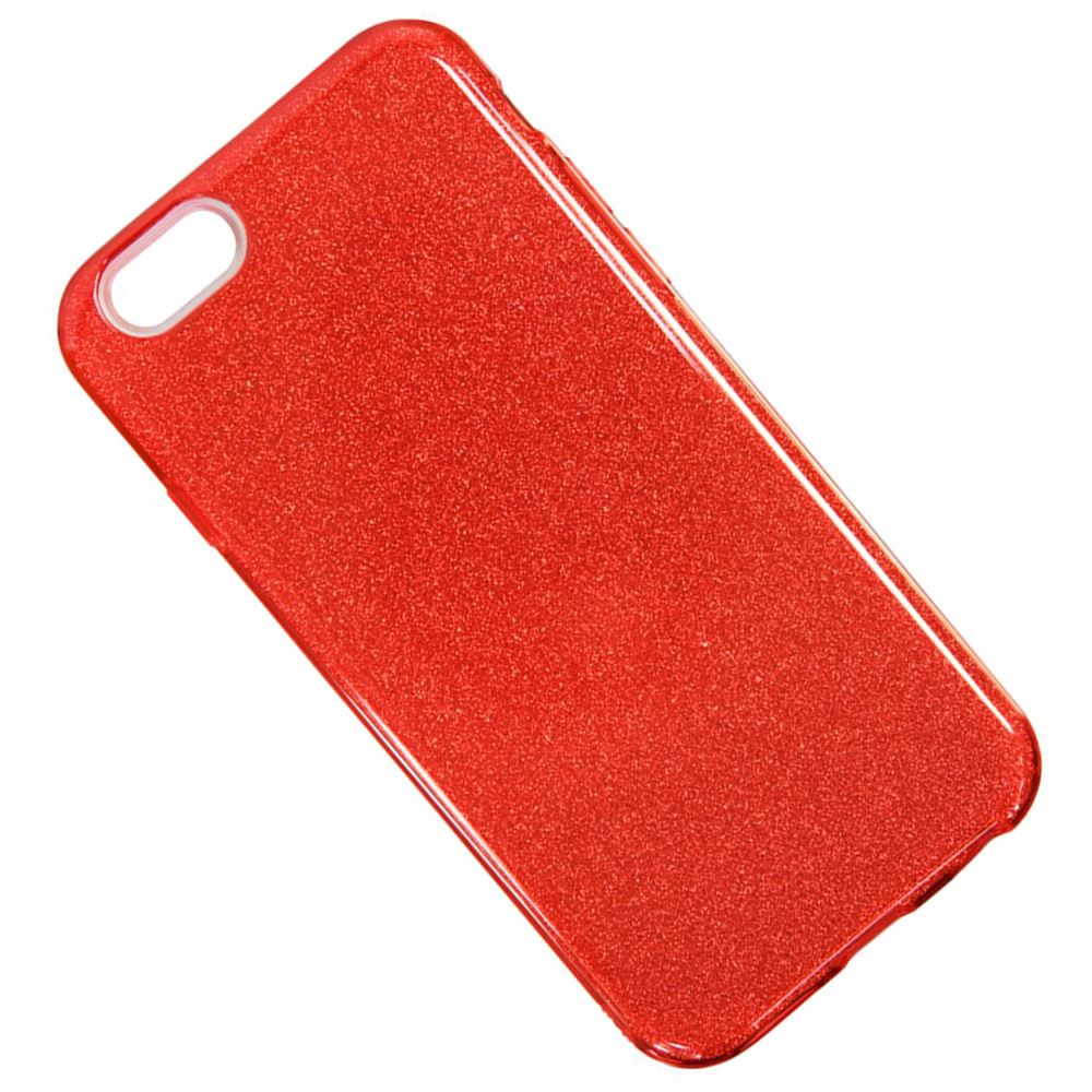 Чохол Remax Glitter Siliconе для iPhone 6 Червоний - Зображення 3