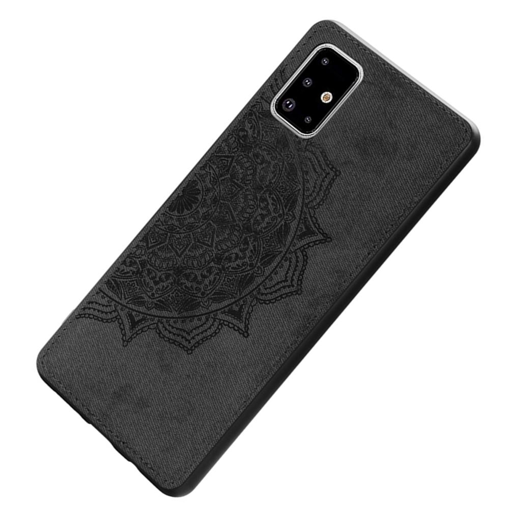 Чохол TPU+Textile Mandala з 3D тисненням для Samsung Galaxy A51 (A515) Чорний - Зображення 2