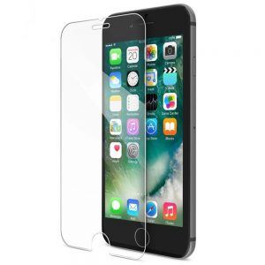 Захисне скло Baseus для iPhone 7 (0.3 мм, 2.5D, з силіконовим бортиком и білим Silk Screen покриттям)