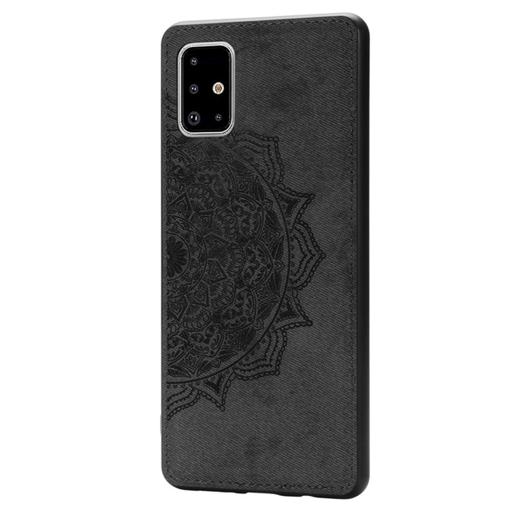 Чохол TPU+Textile Mandala з 3D тисненням для Samsung Galaxy A51 (A515) Чорний