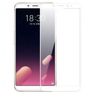 Захисне скло для MEIZU M6s Full Glue (0.25 мм, 2.5D, білий) Люкс