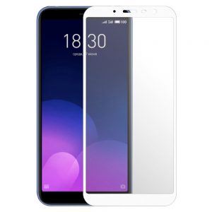 Захисне скло для MEIZU M6t Full Glue (0.25 мм, 2.5D, білий) Люкс