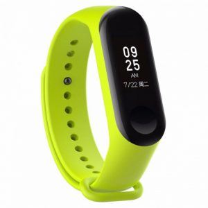 Ремінець силіконовий для фітнес-браслета Xiaomi Mi Band 3/4 Зелений