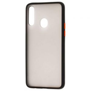 Чохол матовий силікон + бампер для Samsung A20S (A207) Чорний